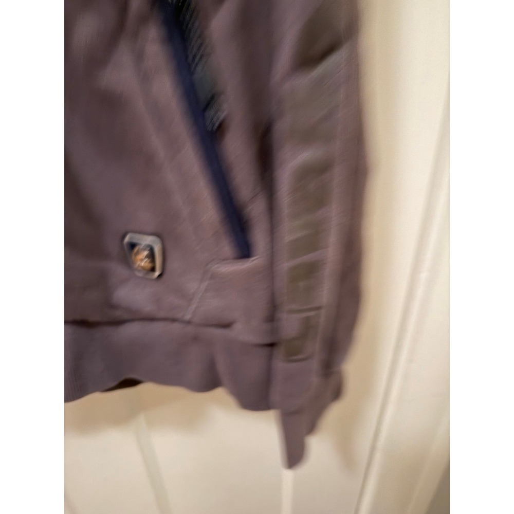 Cavallo Mens Equestrian Logo Hoodie Gray Navy Blue Raglan Sweatshirt Large - Picture 3 of 6